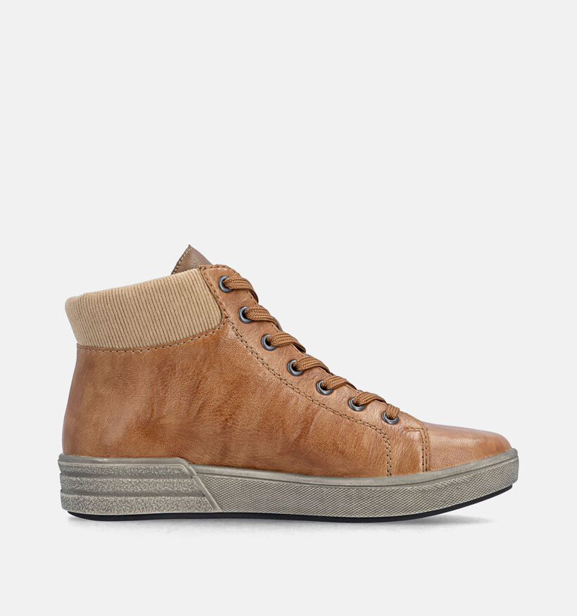 Rieker Baskets montantes en Cognac pour femmes (379955) - pour semelles orthop&eacute;diques