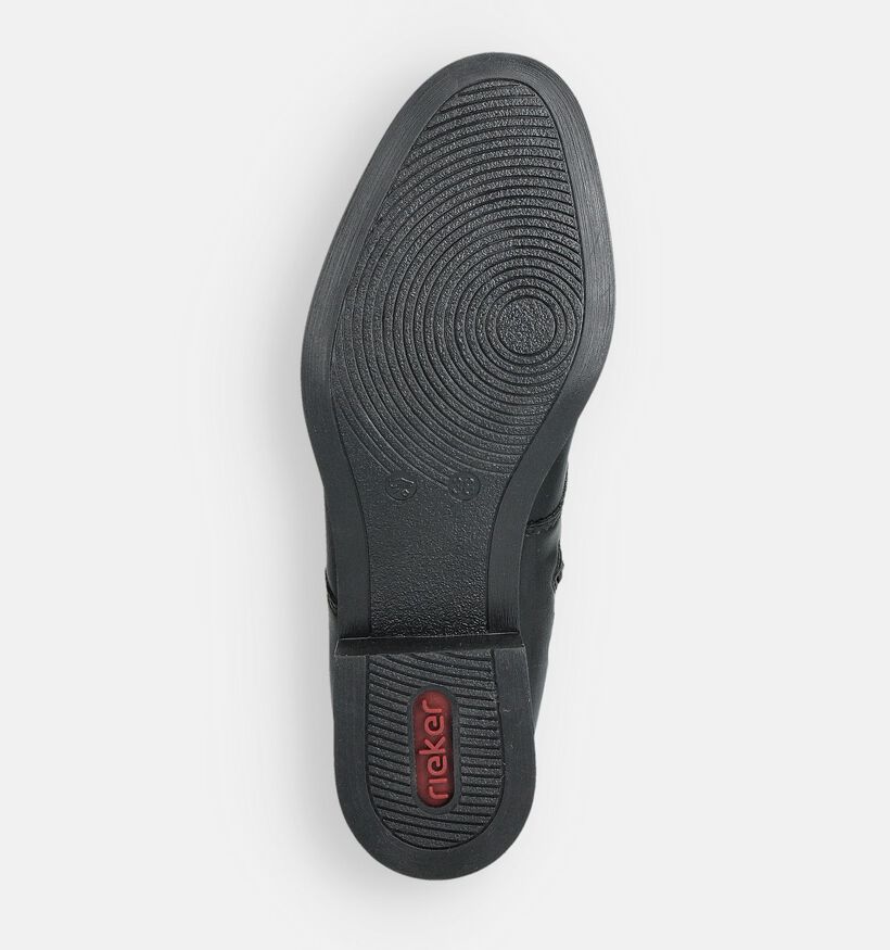 Rieker Zwarte Veterboots voor dames (360465) - geschikt voor steunzolen