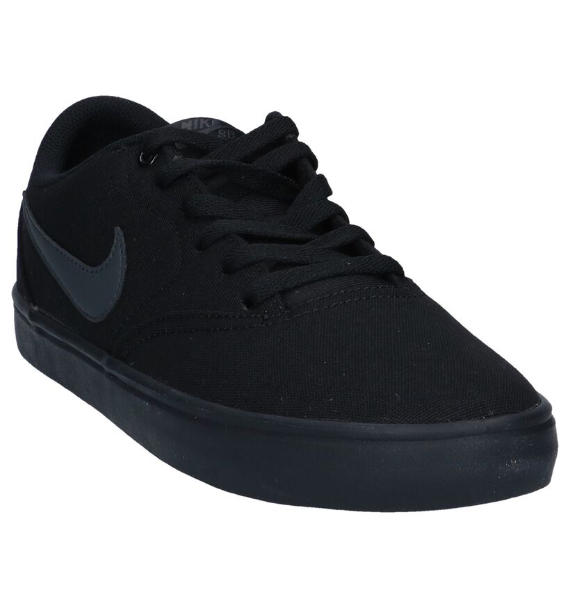 Zwarte Skateschoenen Nike SB Check Solar in stof (250322)