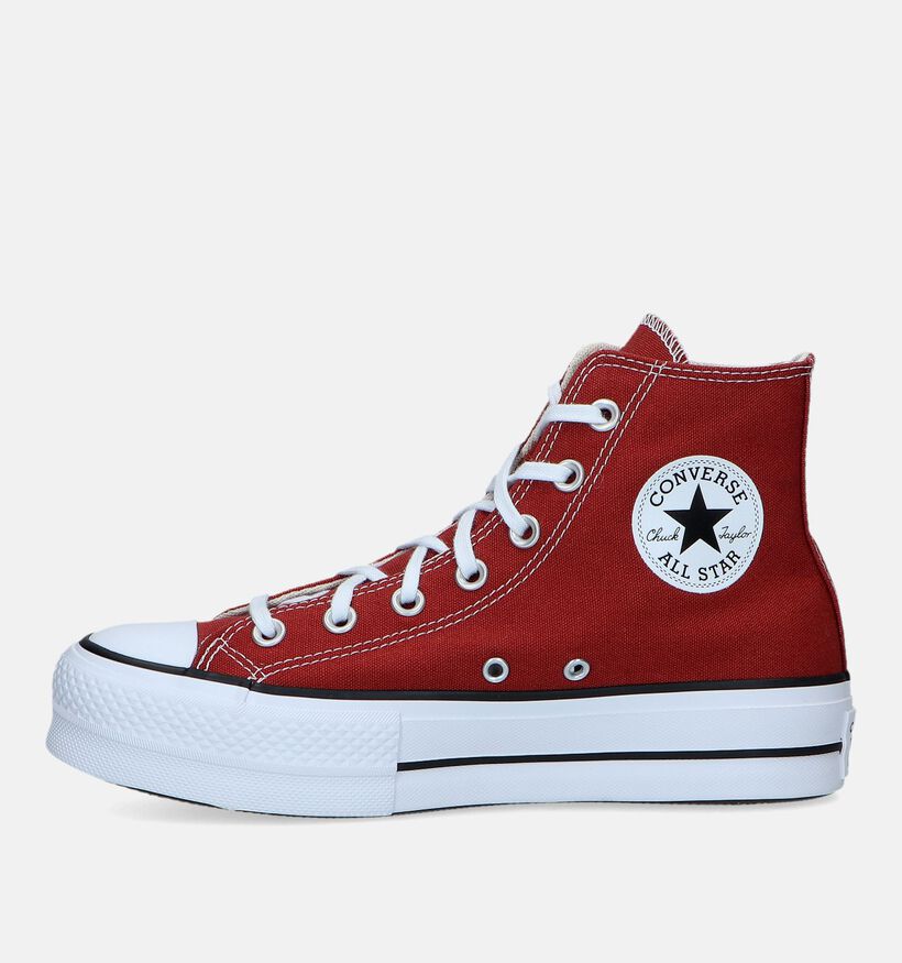 Converse Chuck Taylor All Star Lift Platform Baskets en Rouge pour femmes (327852)