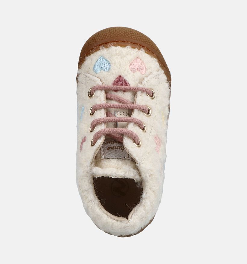 Naturino Cocoon Love Fur Witte Boots met Veter voor meisjes (380210) - geschikt voor steunzolen