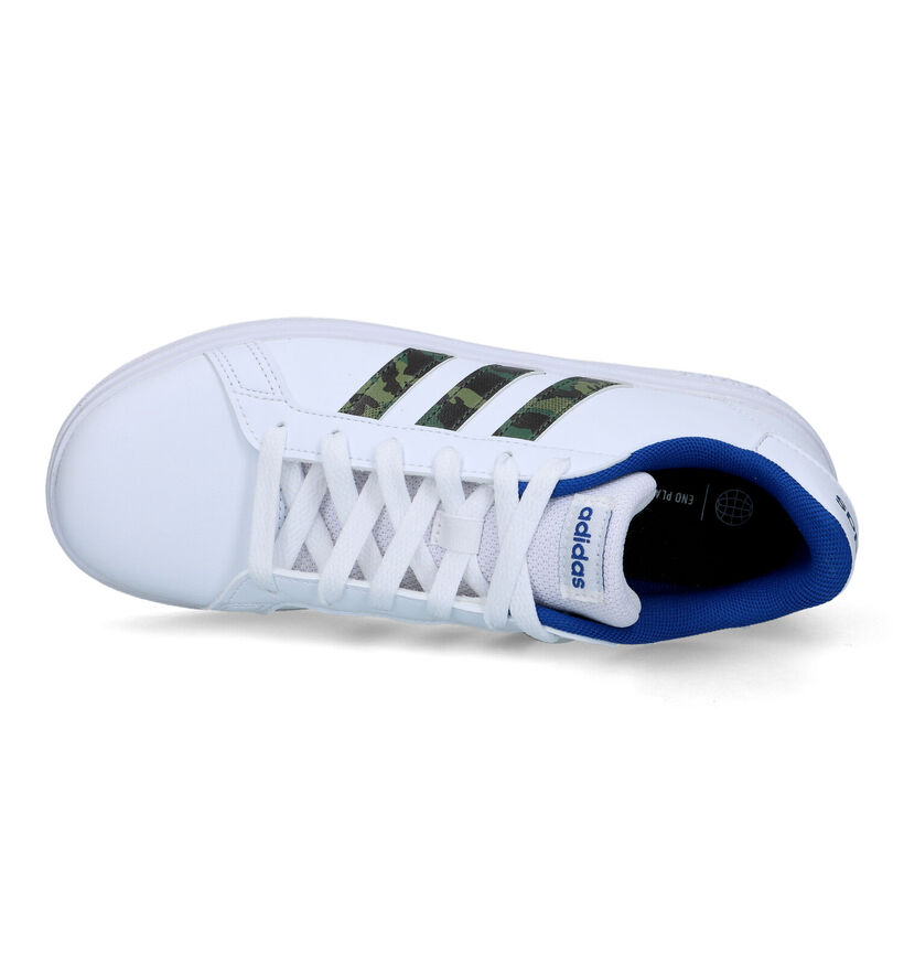 adidas Grand Court 2.0 Witte Sneakers voor jongens, meisjes (324104)