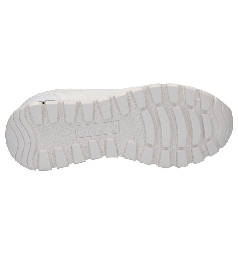 DKNY Melz Chaussures à lacets en Blanc en simili cuir (272577)