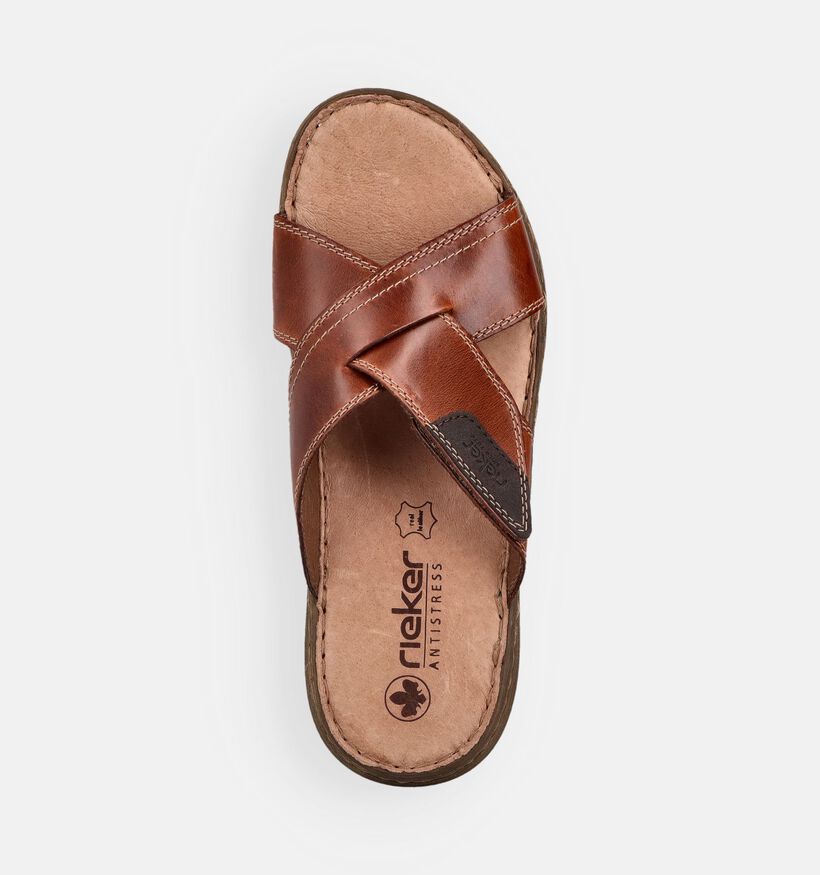 Rieker Cognac Slippers voor heren (370501)