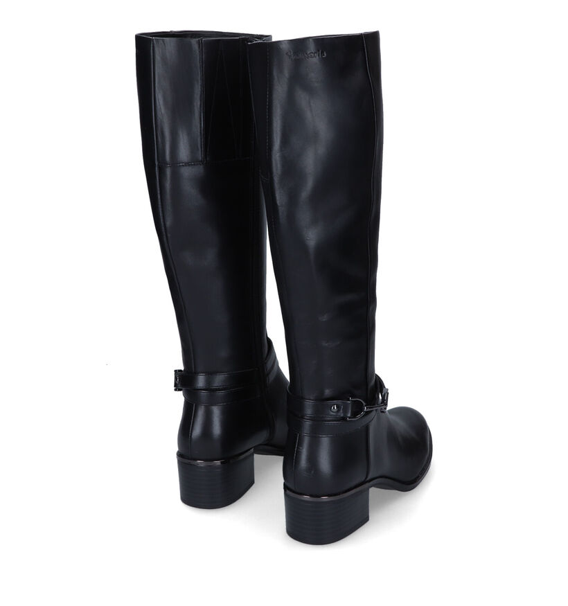 Tamaris Bottes hautes en Noir en cuir (315464)