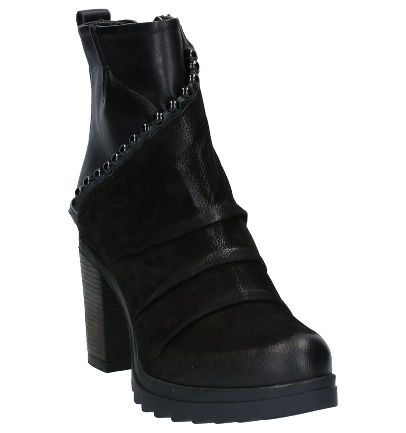 Baboos Bottillons à talons en Noir en cuir (263592)