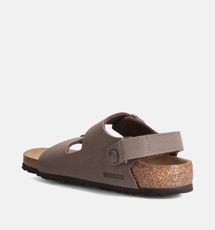 Birkenstock Milano Sandales en Taupe pour filles, garçons (352405)