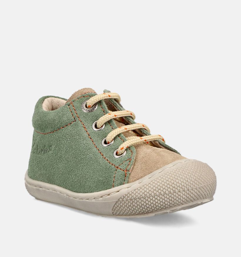 Naturino Cocoon Suede Baskets pour b&eacute;b&eacute; en Vert pour filles, gar&ccedil;ons (371636) - pour semelles orthop&eacute;diques