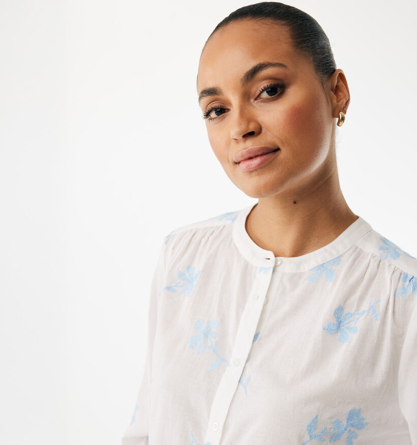 Mexx Flower Embroidery Witte Blouse voor dames (368549)