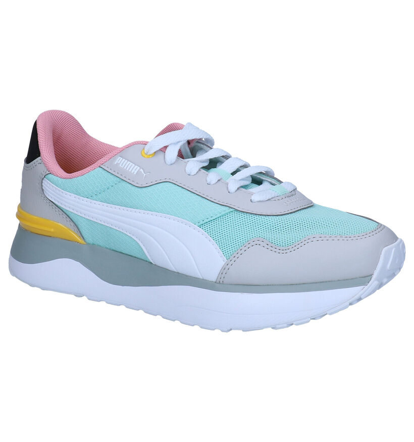 Puma Voyage Baskets en Vert en simili cuir (293454)