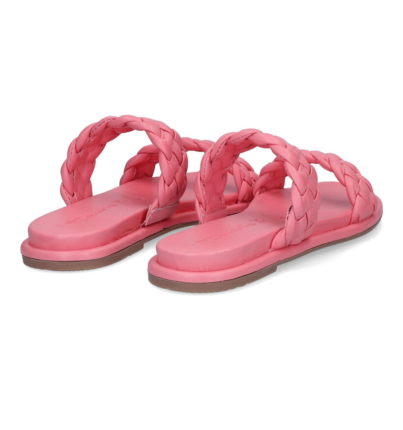 Tamaris Nu-pieds plates en Rose pour femmes (307550)