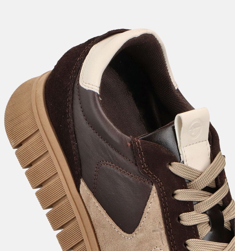 Tamaris Donkerbruine Sneakers voor dames (360602) - geschikt voor steunzolen