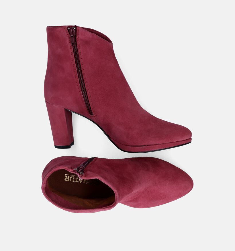 Signatur Bottines à talons en Rose foncé pour femmes (317515)