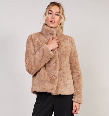 Korte jas bruin