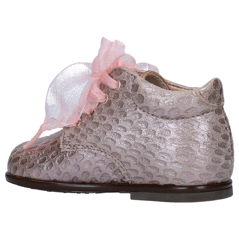 Beberlis Roze Babyschoenen in leer (281161)