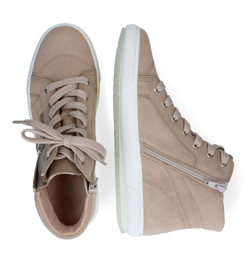 Gabor Taupe Sneakers voor dames (306190) - geschikt voor steunzolen