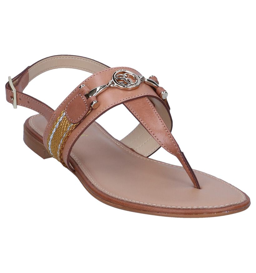 Scapa Sandales plates en Cognac en cuir (246088)