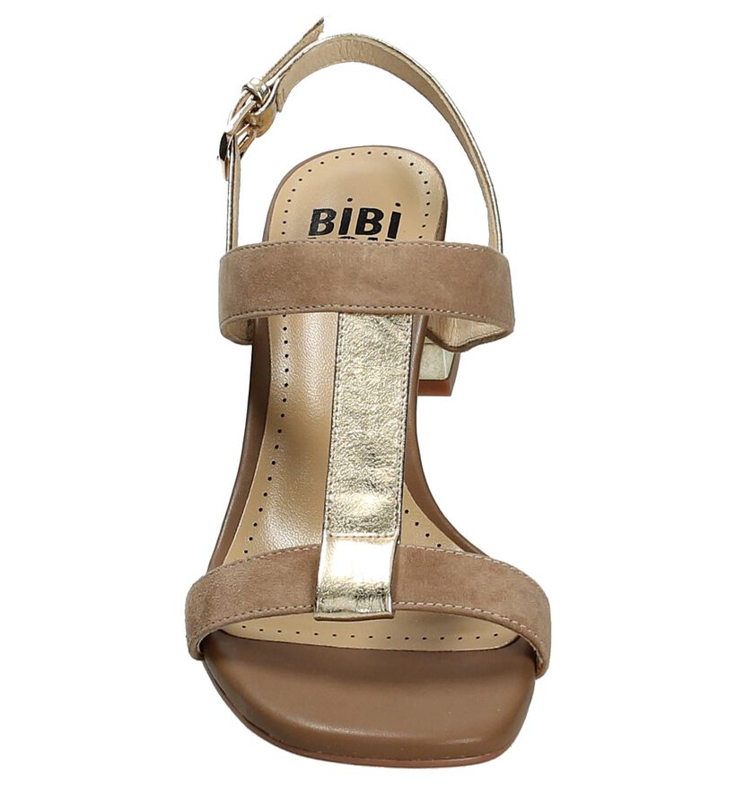 Bibi Lou Taupe/Goud Sandalen, , pdp