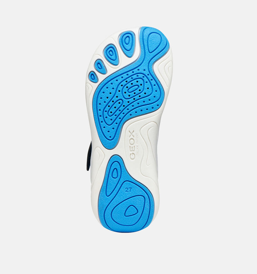 Geox Foot-Run Baskets en Bleu fonc&eacute; pour gar&ccedil;ons (370148) - pour semelles orthop&eacute;diques