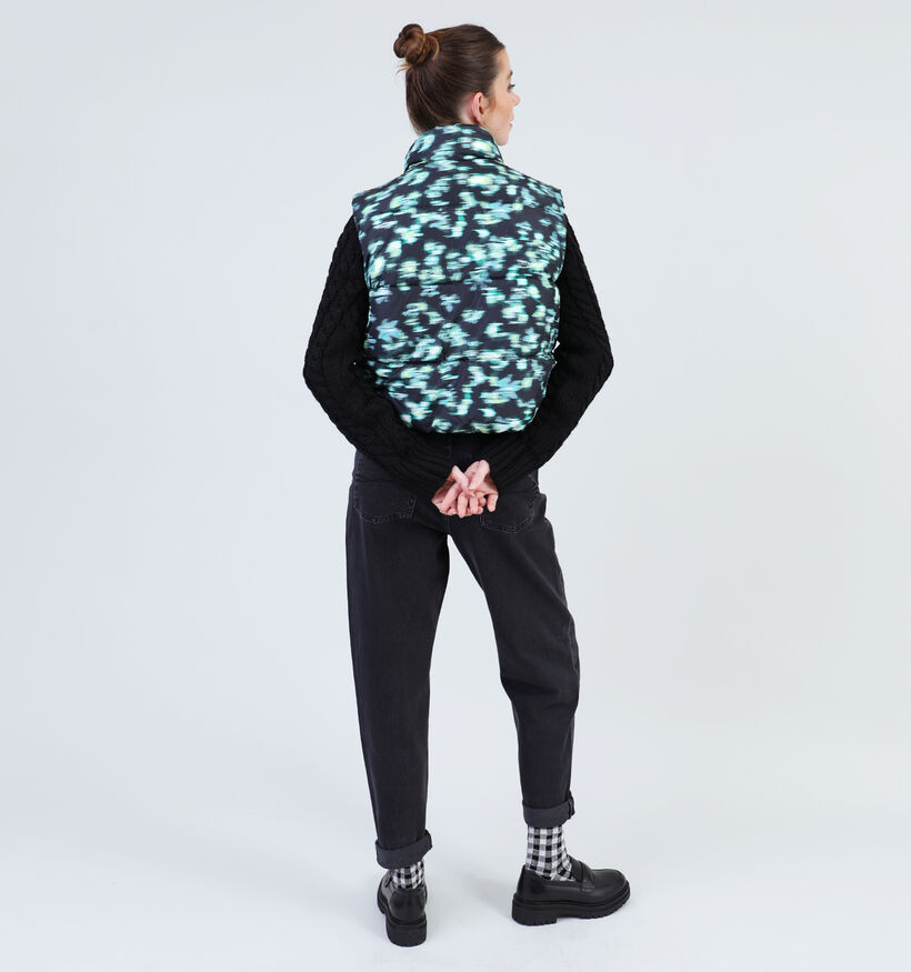 comma casual identity Zwarte Puffed bodywarmer voor dames (333888)