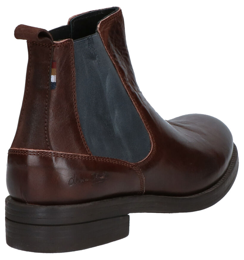 Olivier Strelli Julius Bruine Boots in leer (261416)