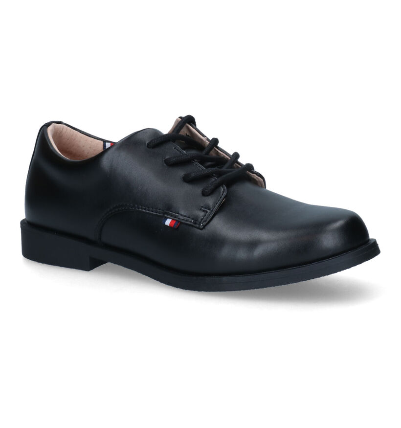 Tommy Hilfiger Zwarte Veterschoenen voor jongens (314485)