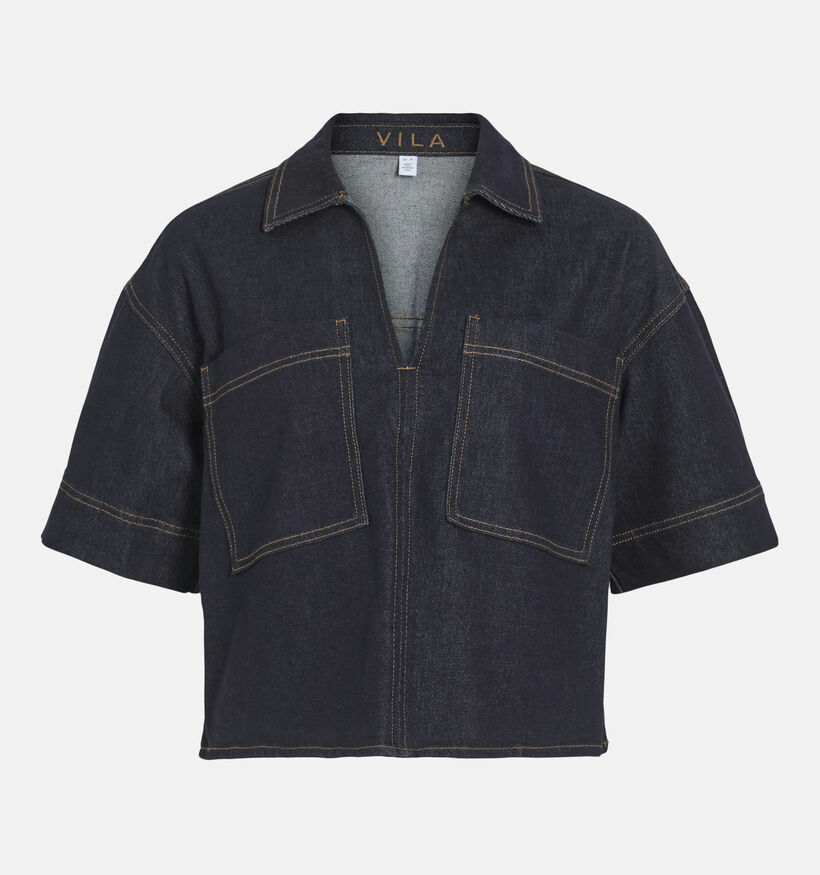 Vila Blouse en Bleu Jeans Vila Blouse en Bleu Jeans pour femmes (361361)
