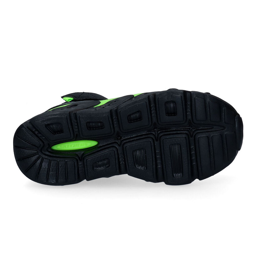 Skechers Tech-Grip-High-Surge Baskets Hautes en Noir en textile (295072)