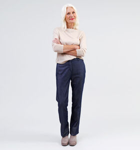 comma Blauwe Straight leg jeans voor dames (334769)