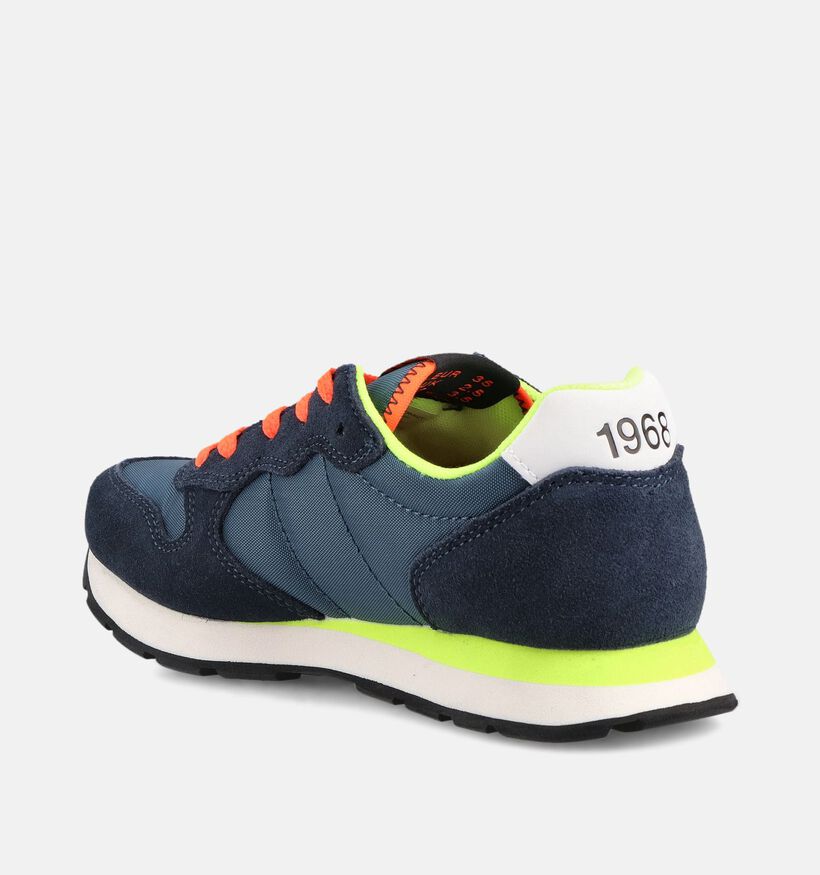 Sun68 Tom Blauwe Lage Sneakers voor jongens, meisjes (369061) - geschikt voor steunzolen