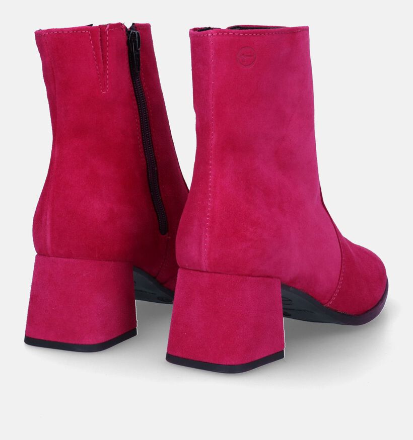 Tamaris Bottines à talons en Rose fuchsia pour femmes (333061)