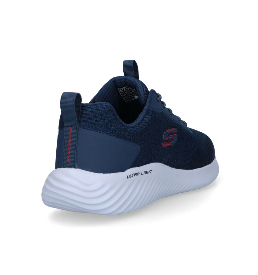 Skechers Bounder Baskets en Bleu pour hommes (326285) - pour semelles orthopédiques