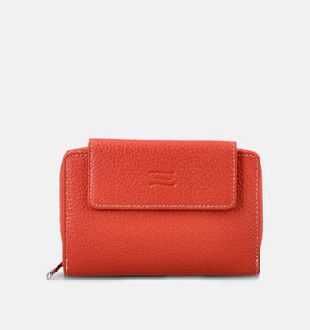 Crinkles Portemonnees Bruin/Beige/Blauw/Rood