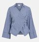 Vila Java Geruite Blauwe Blouse voor dames (382224)