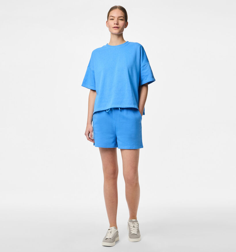 Pieces Chilli Blauw Korte T-shirt voor dames (351098)