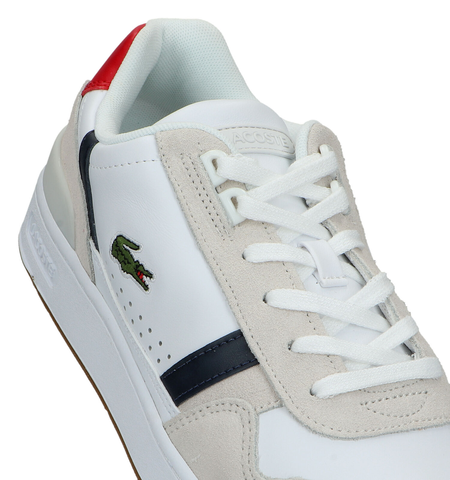 Lacoste T Clip Witte Sneakers Heren Sneakers Online op TORFS.BE