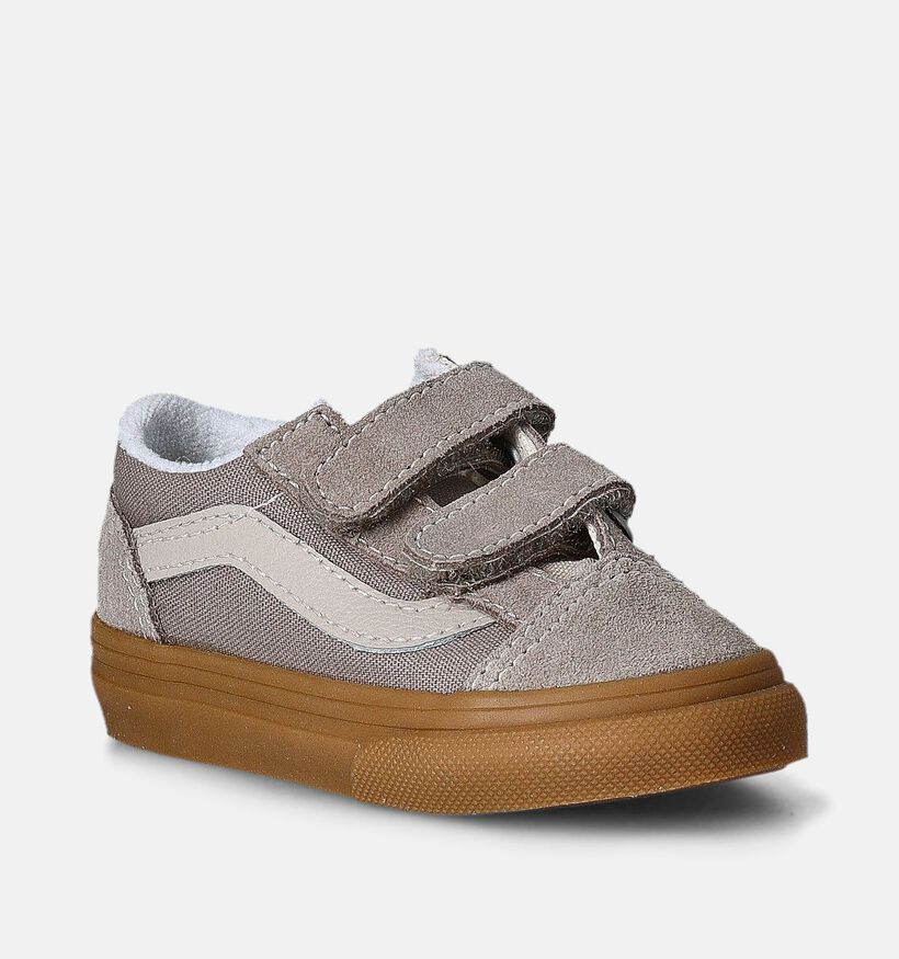Vans Old Skool V Taupe Baby sneakers voor jongens, meisjes (361464)
