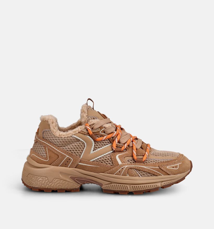 Victoria Baskets en Beige fonc&eacute; pour femmes (378892) - pour semelles orthop&eacute;diques