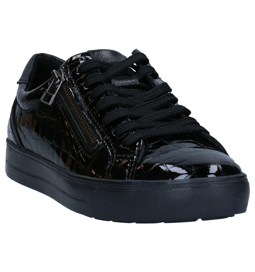 Mirel Chaussures à lacets en Noir en cuir (279834)