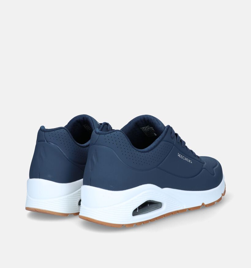 Skechers Uno Stand On Air Blauwe Sneakers voor heren (334161)