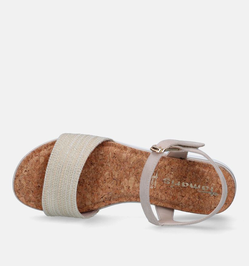 Tamaris Sandales compensées en Beige pour femmes (335496)