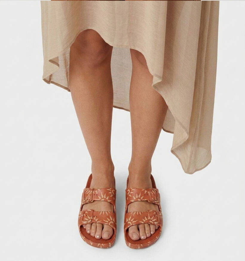 Freedom Moses Original Fancy Sun Bruine Slippers voor dames (370842)