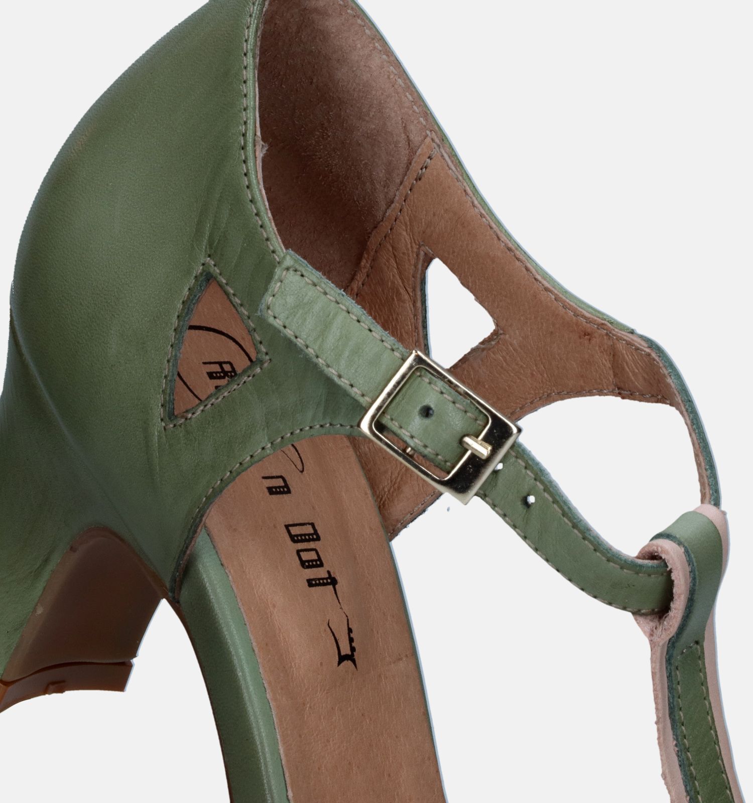 Rock n Dot Escarpins avec sangle en Vert Kaki Femmes Escarpins en ligne sur TORFS.BE