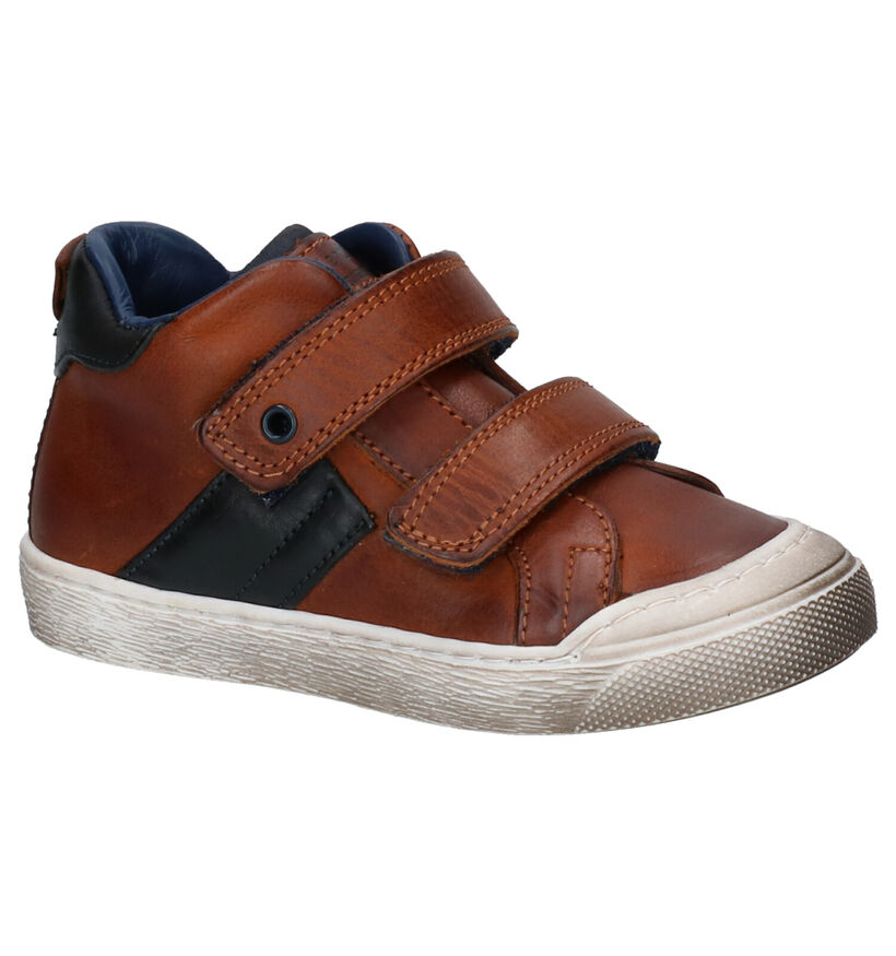 STONES and BONES Chaussures hautes en Cognac en cuir (259878)