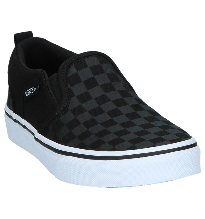 Vans Asher Zwarte Slip-on Sneakers in stof (303045)