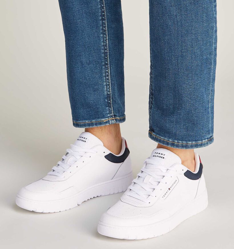 Tommy Hilfiger Basket Core Lite Chaussures à lacets en Blanc pour hommes (349718) - pour semelles orthopédiques