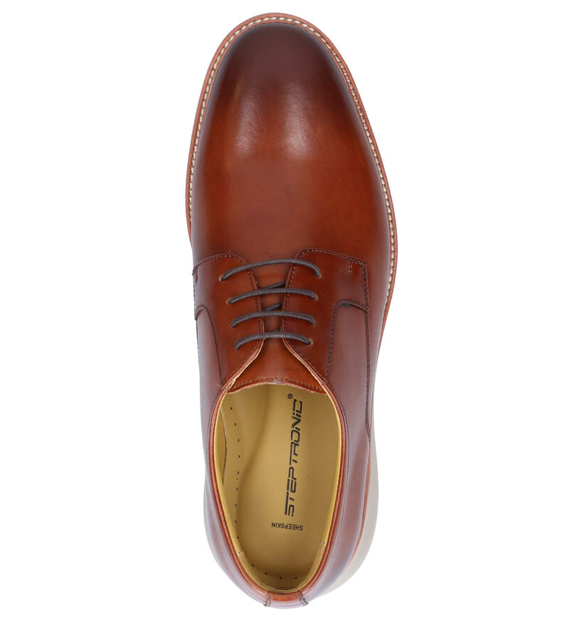 Steptronic Nathan Cognac Geklede Schoenen in leer (274000)