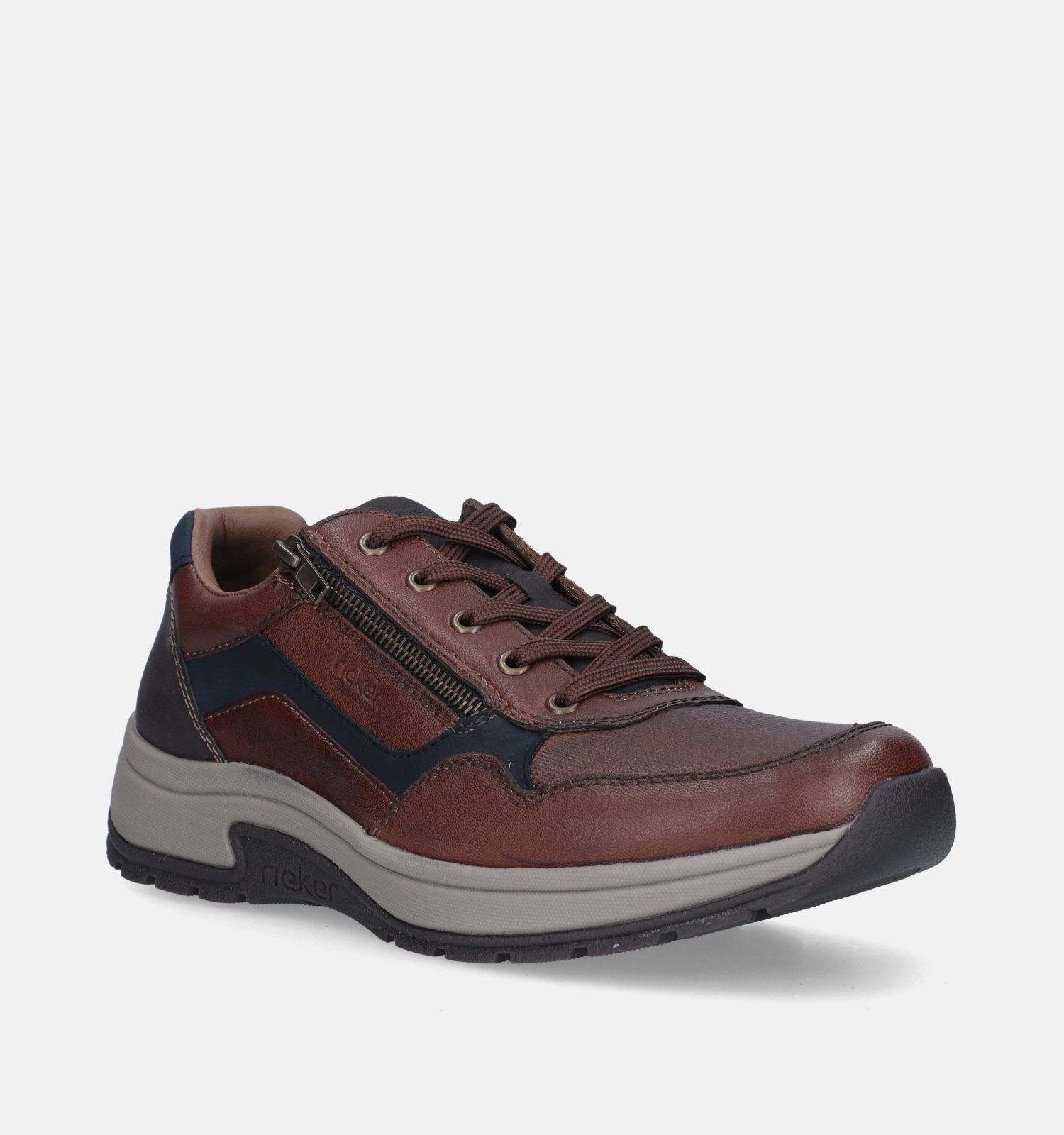 Rieker Bruine Veterschoenen Heren Lage schoenen Online op TORFS.BE