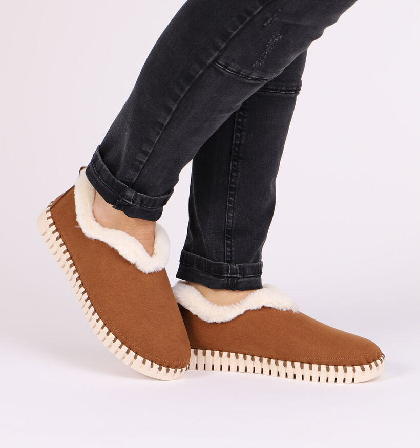 Ilse Jacobsen Tulip Pantoufles en Cognac pour femmes (299565)