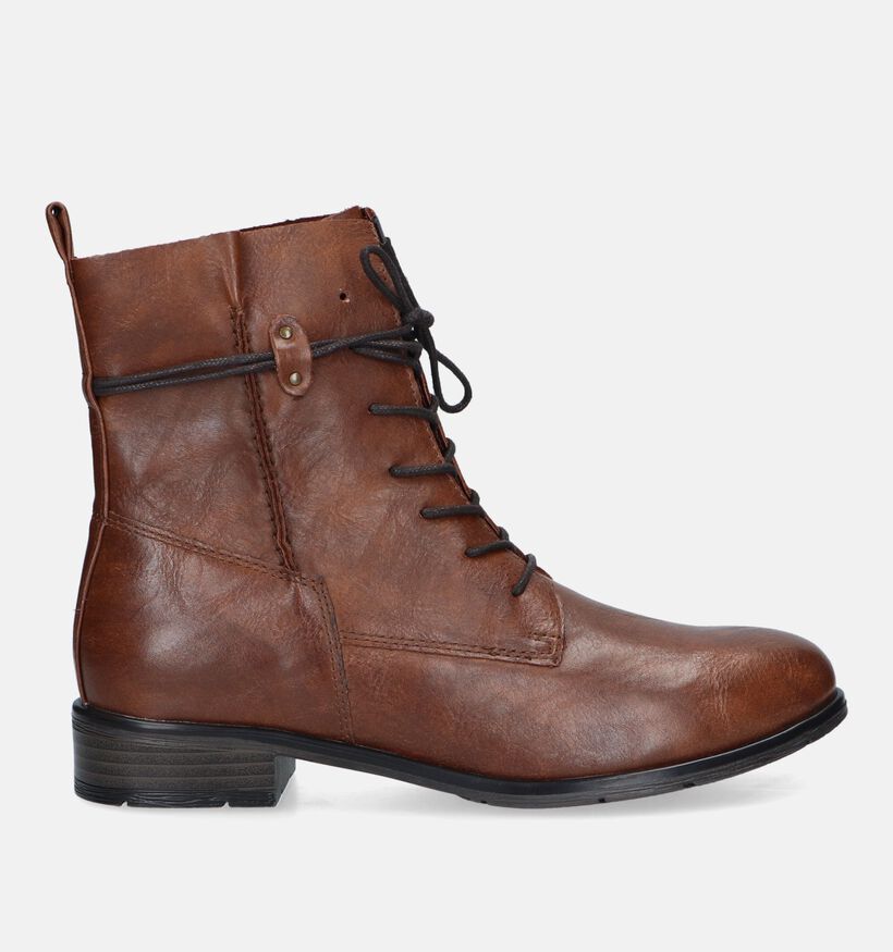 Marco Tozzi Boots à lacets en Cognac pour femmes (330646)